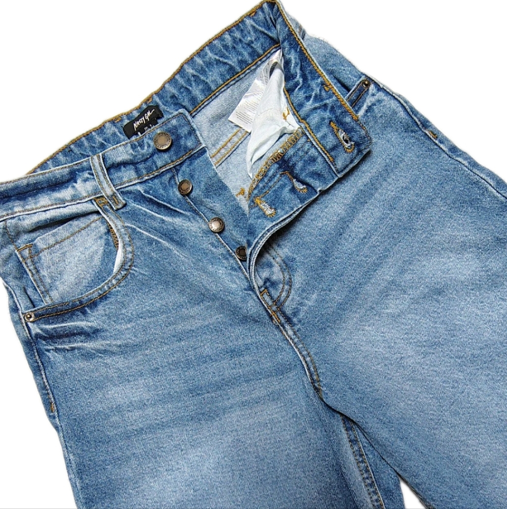 Nasty Gal The Barrell Leg Jean TRENDING Women's 2 (US)  Light Wash Current Style - Picture 4 of 10